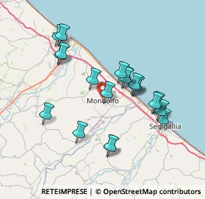 Mappa Via Guglielmo Marconi, 61037 Mondolfo PU, Italia (6.928)