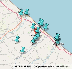 Mappa Via Guglielmo Marconi, 61037 Mondolfo PU, Italia (6.37105)