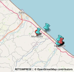 Mappa Via Guglielmo Marconi, 61037 Mondolfo PU, Italia (8.6995)