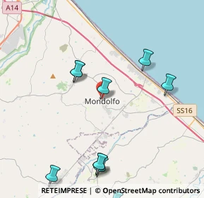 Mappa Via Guglielmo Marconi, 61037 Mondolfo PU, Italia (5.31273)