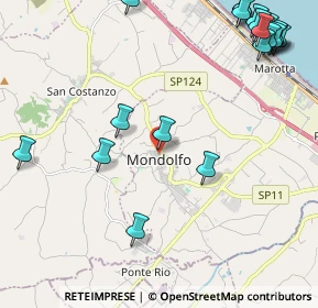 Mappa Via Guglielmo Marconi, 61037 Mondolfo PU, Italia (3.075)