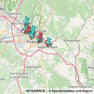 Mappa Via Alessandro Sinigaglia, 50012 Bagno A Ripoli FI, Italia (6.97455)