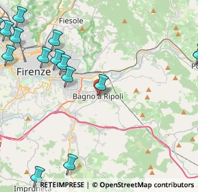 Mappa Via della Martellina, 50012 Bagno A Ripoli FI, Italia (6.42667)