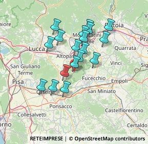 Mappa SP 8 della Val di Nievole, 56029 Santa Croce sull'Arno PI, Italia (11.93611)