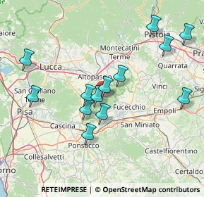 Mappa SP 8 della Val di Nievole, 56029 Santa Croce sull'Arno PI, Italia (15.44462)