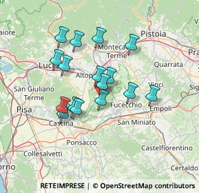 Mappa SP 8 della Val di Nievole, 56029 Santa Croce sull'Arno PI, Italia (11.735)