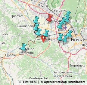 Mappa 50055 Lastra a Signa FI, Italia (6.95615)