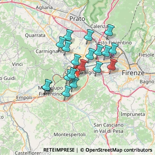 Mappa 50055 Lastra a Signa FI, Italia (5.87105)