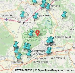 Mappa Via Romana Lucchese, 50054 Fucecchio FI, Italia (9.6935)