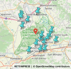 Mappa Via Romana Lucchese, 50054 Fucecchio FI, Italia (7.13938)