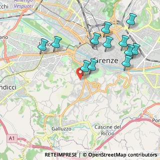 Mappa Via Ugo Foscolo, 50124 Firenze FI, Italia (2.26667)