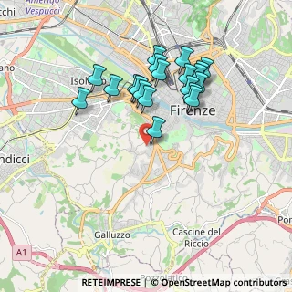 Mappa Via Ugo Foscolo, 50124 Firenze FI, Italia (1.7555)