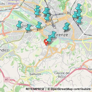 Mappa Via Ugo Foscolo, 50124 Firenze FI, Italia (2.6175)