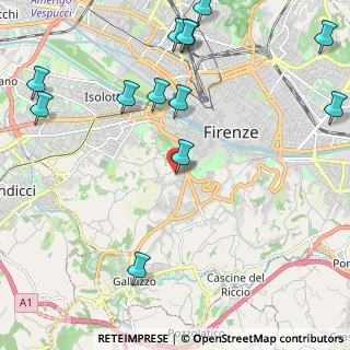 Mappa Via Ugo Foscolo, 50124 Firenze FI, Italia (2.89923)