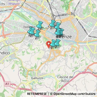 Mappa Via Ugo Foscolo, 50124 Firenze FI, Italia (1.40818)