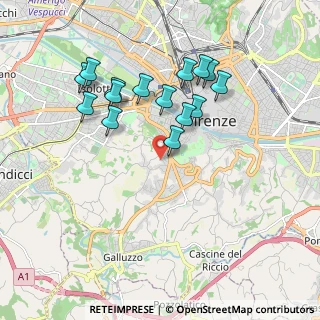 Mappa Via Ugo Foscolo, 50124 Firenze FI, Italia (1.83667)