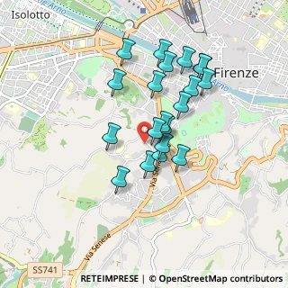 Mappa Via Ugo Foscolo, 50124 Firenze FI, Italia (0.772)