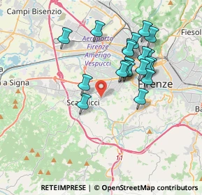 Mappa Via S. Giusto, 50143 Firenze FI, Italia (3.405)