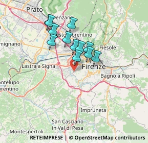 Mappa Via S. Giusto, 50143 Firenze FI, Italia (5.81083)