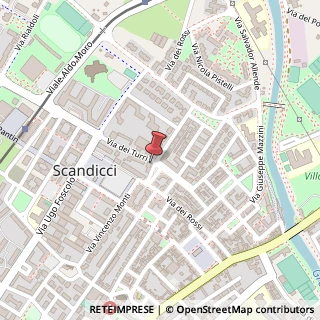 Mappa Via dei Rossi, 59, 50018 Scandicci, Firenze (Toscana)