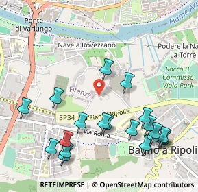 Mappa Via Gaetano Baccani, 50012 Bagno a Ripoli FI, Italia (0.6185)