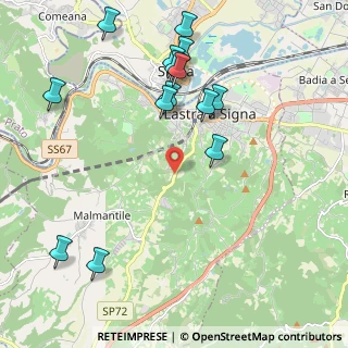 Mappa SP Vecchia Pisana, 50055 Lastra a Signa FI, Italia (2.45357)