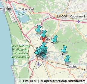 Mappa 56017 San Giuliano Terme PI, Italia (5.44077)