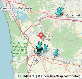 Mappa 56017 San Giuliano Terme PI, Italia (6.59)