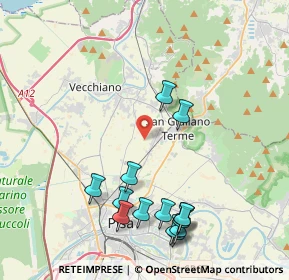 Mappa 56017 San Giuliano Terme PI, Italia (4.74143)