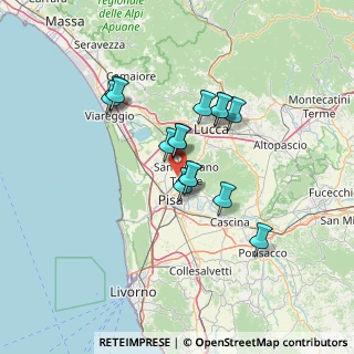 Mappa 56017 San Giuliano Terme PI, Italia (10.90133)