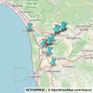 Mappa 56017 San Giuliano Terme PI, Italia (11.08833)