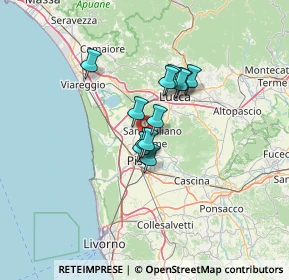 Mappa 56017 San Giuliano Terme PI, Italia (8.55083)