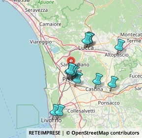 Mappa 56017 San Giuliano Terme PI, Italia (12.25429)