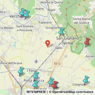 Mappa 56017 San Giuliano Terme PI, Italia (3.63182)