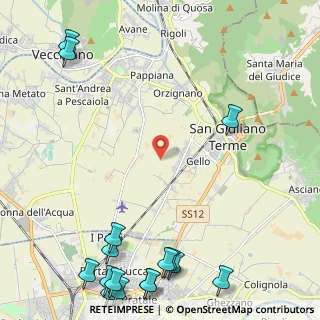 Mappa 56017 San Giuliano Terme PI, Italia (3.65438)