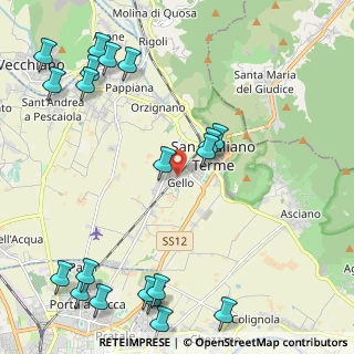 Mappa Via Cesare Beccaria, 56017 San Giuliano Terme PI, Italia (3.053)