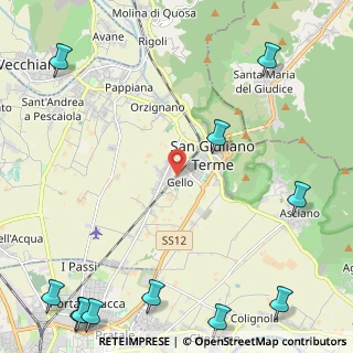 Mappa Via Cesare Beccaria, 56017 San Giuliano Terme PI, Italia (3.81182)