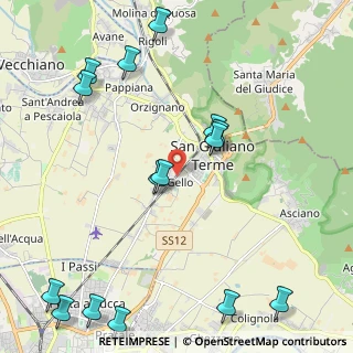 Mappa Via Cesare Beccaria, 56017 San Giuliano Terme PI, Italia (2.89933)
