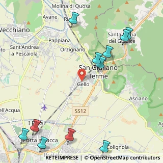 Mappa Via Cesare Beccaria, 56017 San Giuliano Terme PI, Italia (3.04727)
