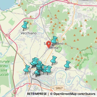 Mappa Via Cesare Beccaria, 56017 San Giuliano Terme PI, Italia (4.66667)
