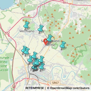Mappa Via Cesare Beccaria, 56017 San Giuliano Terme PI, Italia (4.28667)