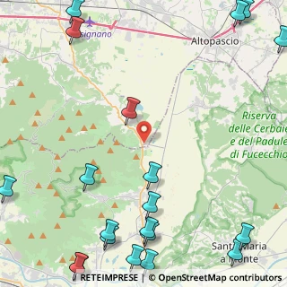 Mappa Via della Dogana, 55012 Capannori LU, Italia (7.3995)
