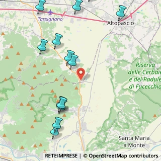 Mappa Via della Dogana, 55012 Capannori LU, Italia (5.53769)