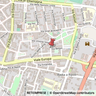 Mappa Via Belgio, 50126 Firenze, Firenze (Toscana)
