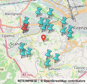 Mappa Via del Ferrone, 50124 Firenze FI, Italia (1.9675)