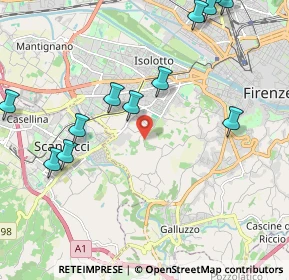 Mappa Via del Ferrone, 50124 Firenze FI, Italia (2.61833)