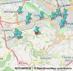 Mappa Via del Ferrone, 50124 Firenze FI, Italia (2.2875)