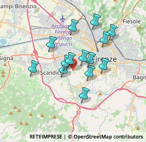 Mappa Via del Ferrone, 50124 Firenze FI, Italia (2.885)