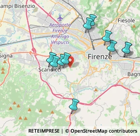 Mappa Via del Ferrone, 50124 Firenze FI, Italia (3.88364)