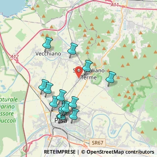 Mappa Via Giacomo Matteotti, 56017 San Giuliano Terme PI, Italia (4.20667)
